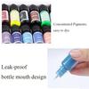 10ml Candle Soap Dye Resin Pigment 24 Color Liquid Colorant for DIY Candle Soap Mold Making Handicraft Material Supplies Pigment