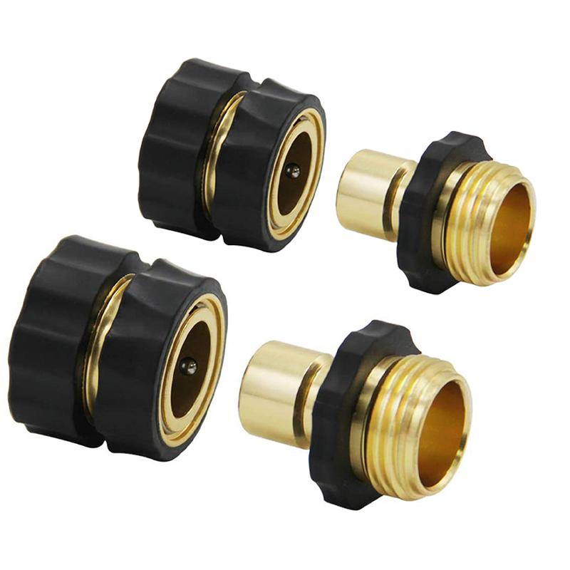 

Комплект из 2-х соединителей для садового шланга с быстроразъемной муфтой и гнездом