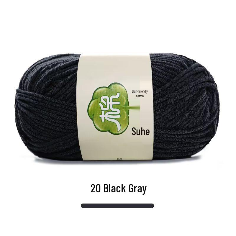 Suhe 5-Ply Combed Cotton Yarn for Children's Hand-Knitted Dolls & Blankets