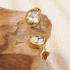 1 Pair Lightweight Stud Earring Stainless Steel Zircon Earring  Special Occasions