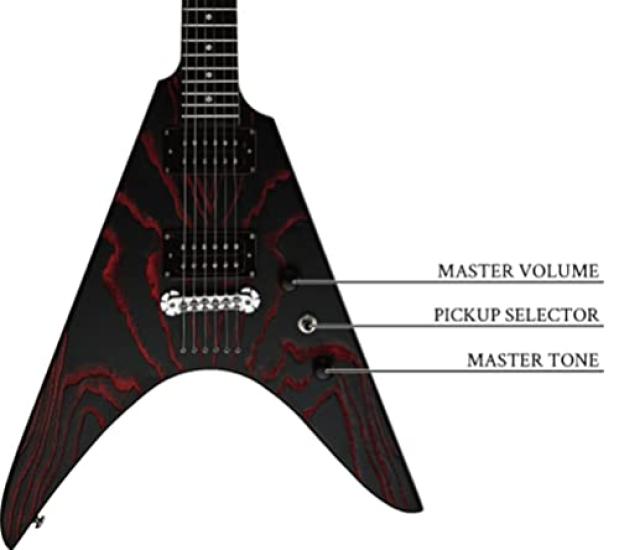 ZEMAITIS E-Gitarre V-Form ZVWA22 Rot RD,