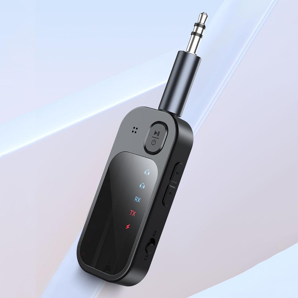 BT5.4 Audio Transmitter Receiver Low Latency Hifi Wireless Adapter Dual Stream Wireless Adapter for TV Car PC Headphones