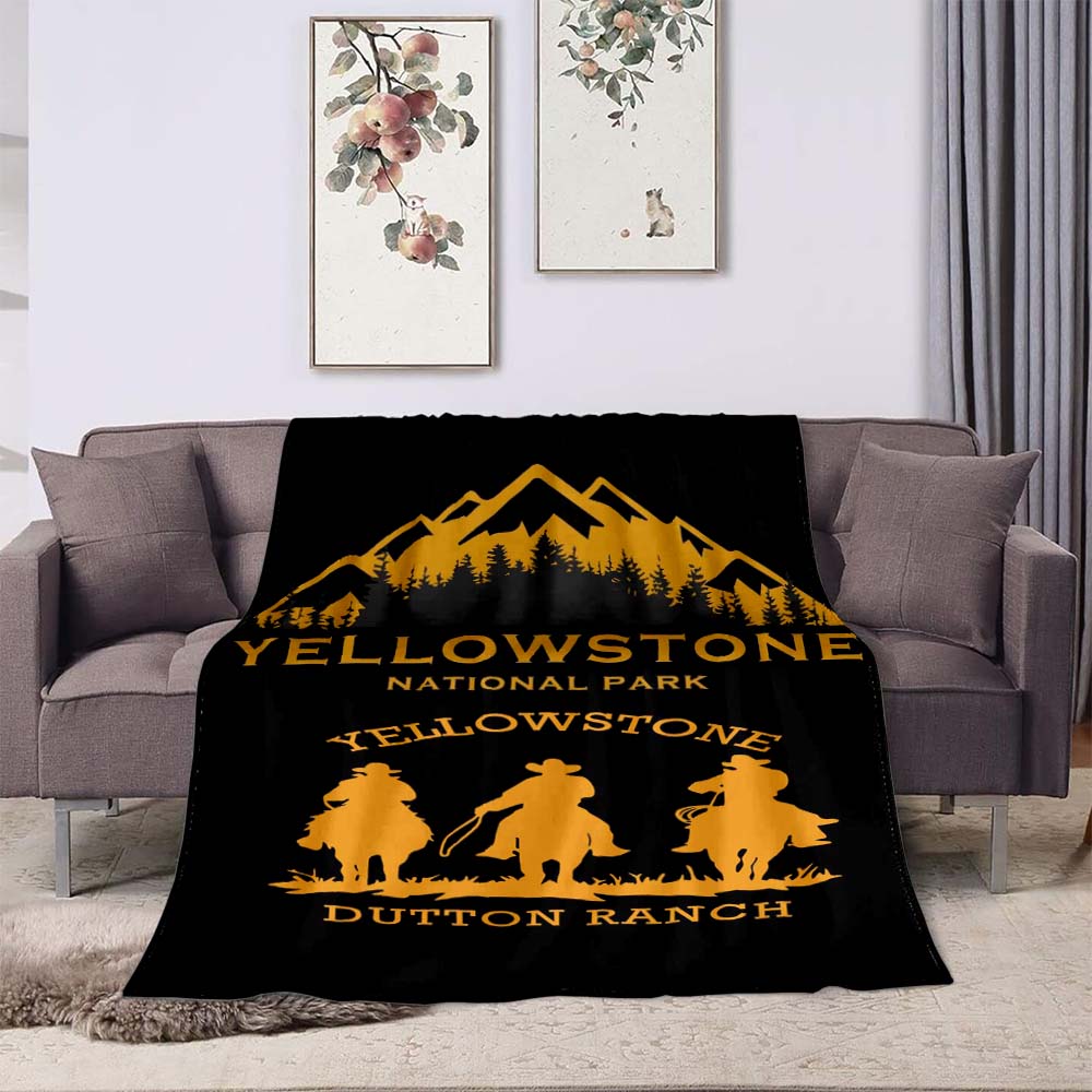 Nuovo Modello 2026 Coperta stampata Parco Nazionale di Yellowstone, adatta per divani e letti, è un regalo di compleanno e un ricordo ideale.
