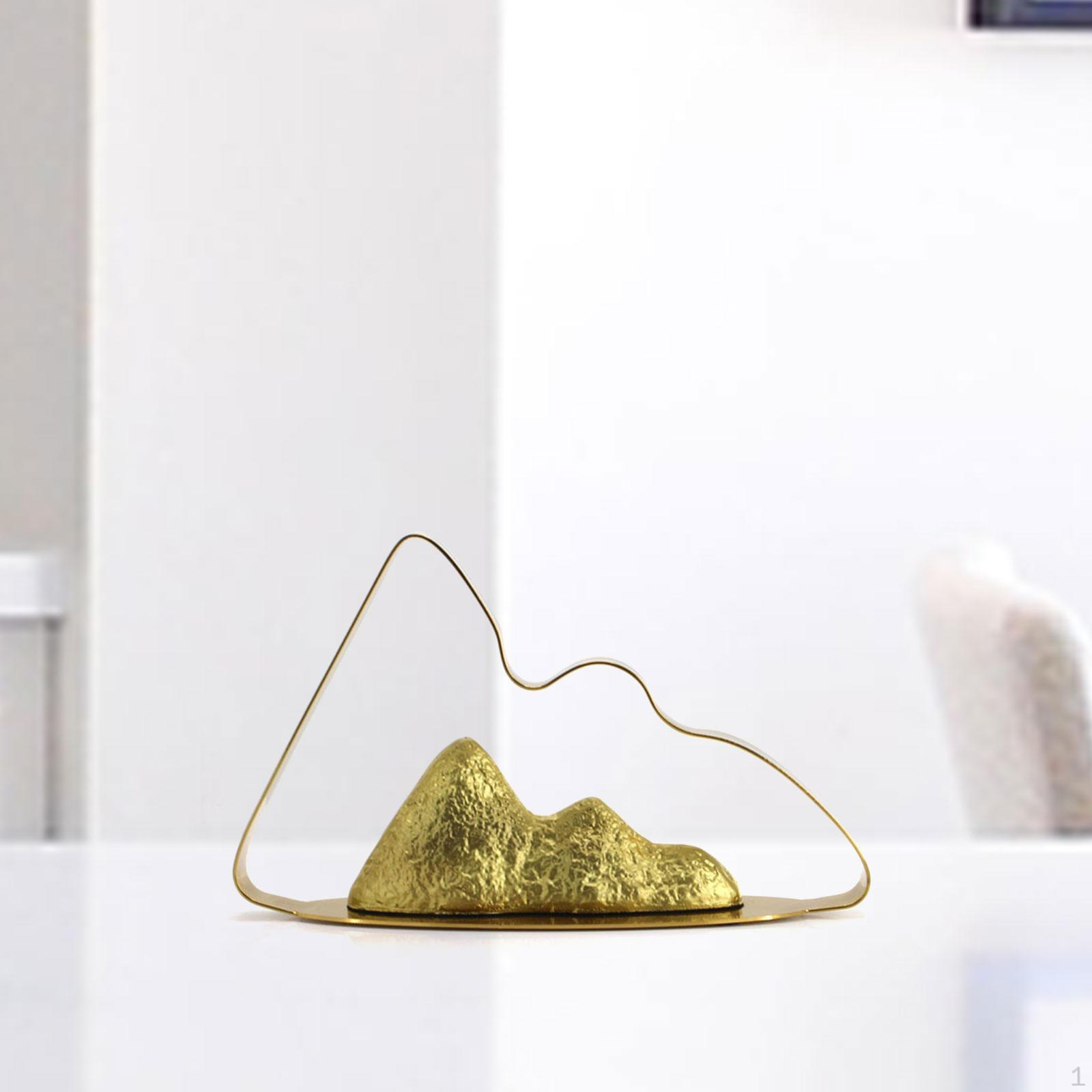 

Величественная скульптура горного пейзажа — произведение искусства ручной работы для домашнего декора 32cmx10cmx30cm