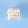 YMY Ob11 Obitsu Jointed Doll Head Toy BJD Head Accessories with Glass Eyes and Full Head Makeup for Halloween Boys and Girls 1/12