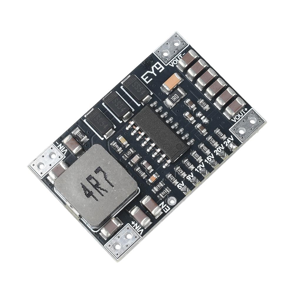 DC-DC 5-15V To 5V/9V/12V/24V Fixed Voltage Output Boost Power Module 5A High-Power Lithium Battery Protect Boost Module