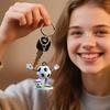 Schlüsselanhänger 2D Acryl Fußball Anhänger Schlüsselanhänger Auto Innenraum Feine Handwerkskunst Schlüsselring Rucksäcke Handtaschen Autos Geldbörsen Zubehör
