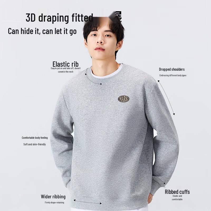 Mark Fairwhale Men's Loose Fit Crewneck Sweatshirt