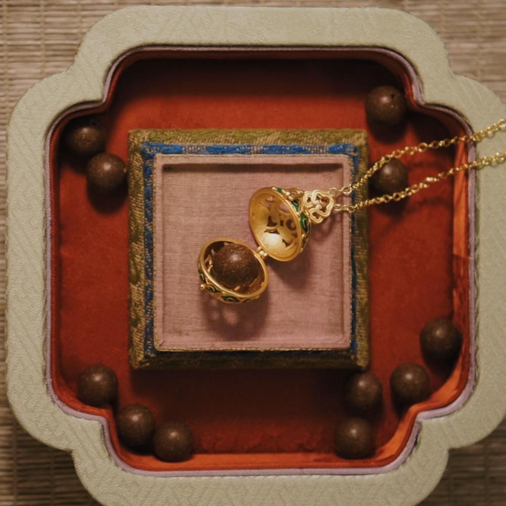 Hollow out Enamel Box Necklace Copper Jewelry DIY Making Charms DIY Trinkets Accessories  Girls