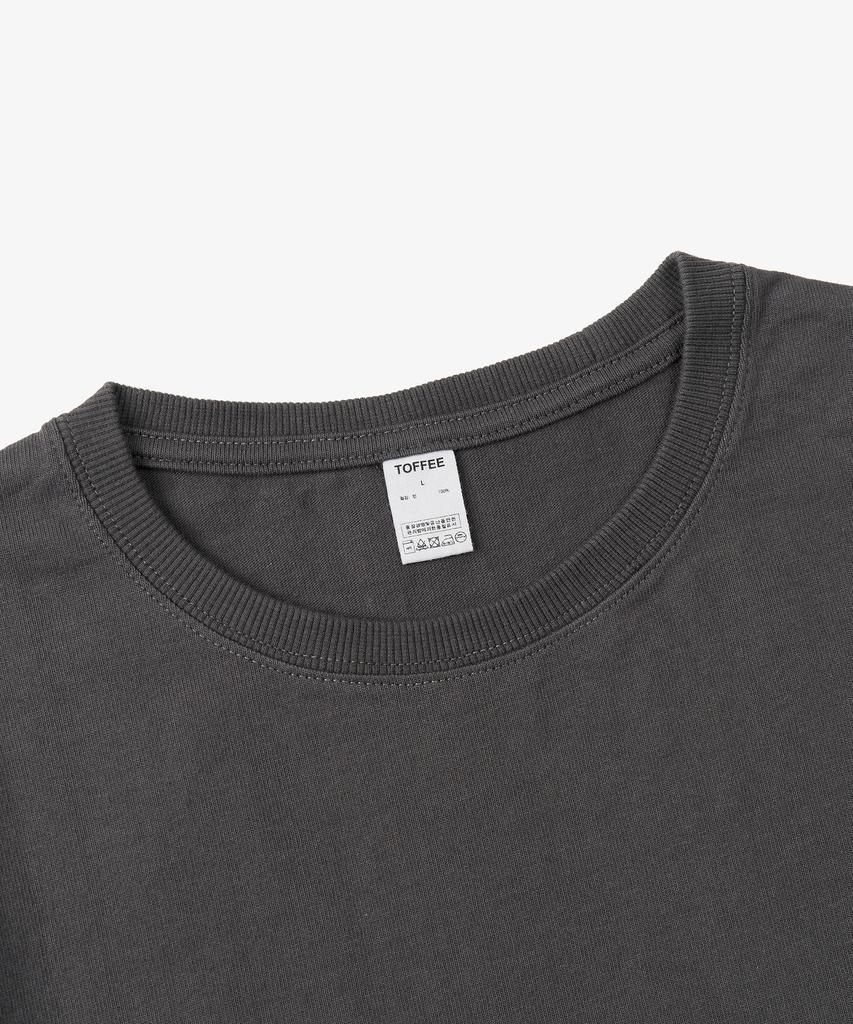 TOFFEE Basic Long Sleeve T-Shirt (Charcoal)