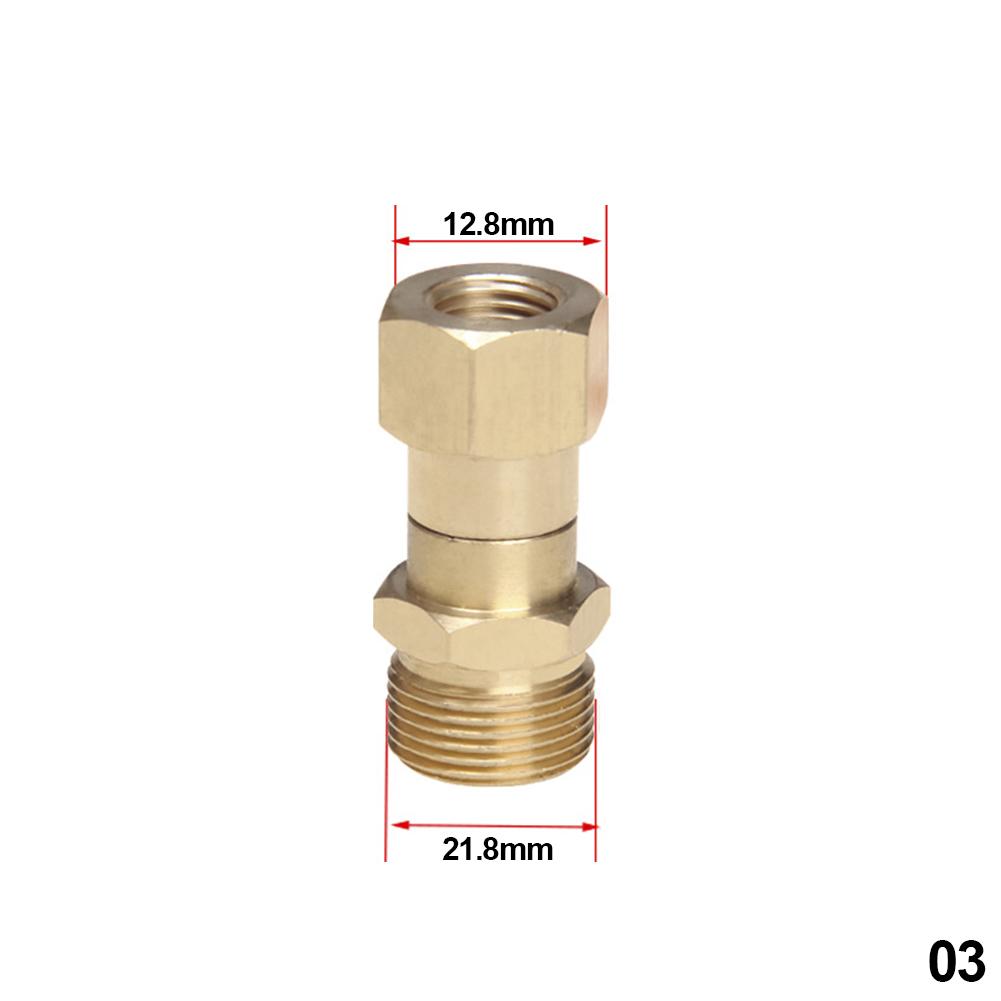 Anti Twist Wash Gun To Hose Connector M22 M14 G1/4 G3/8 Swivel Fitting Adapter Coupler