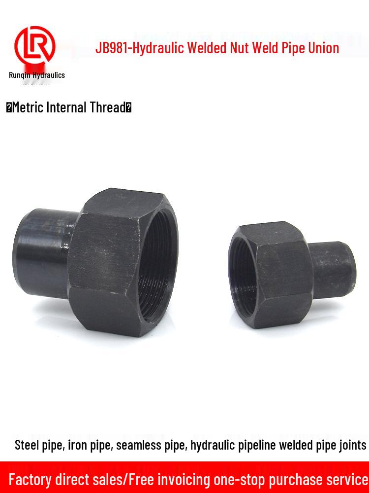 High-Pressure Hydraulic Welding Pipe Joint with Metric Thread Gauge