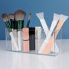 Klare Acryl 3-Schlitz Kosmetik-Aufbewahrungsbox Professioneller Make-up-Pinselhalter Organizer Für Beauty-Enthusiasten
