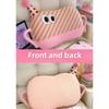 32cm Dopamine Stripe Plush Soft Pillow Cute Wear Hat Doll Warm Cushion Home Decoration Kids Toys Birthday Gift