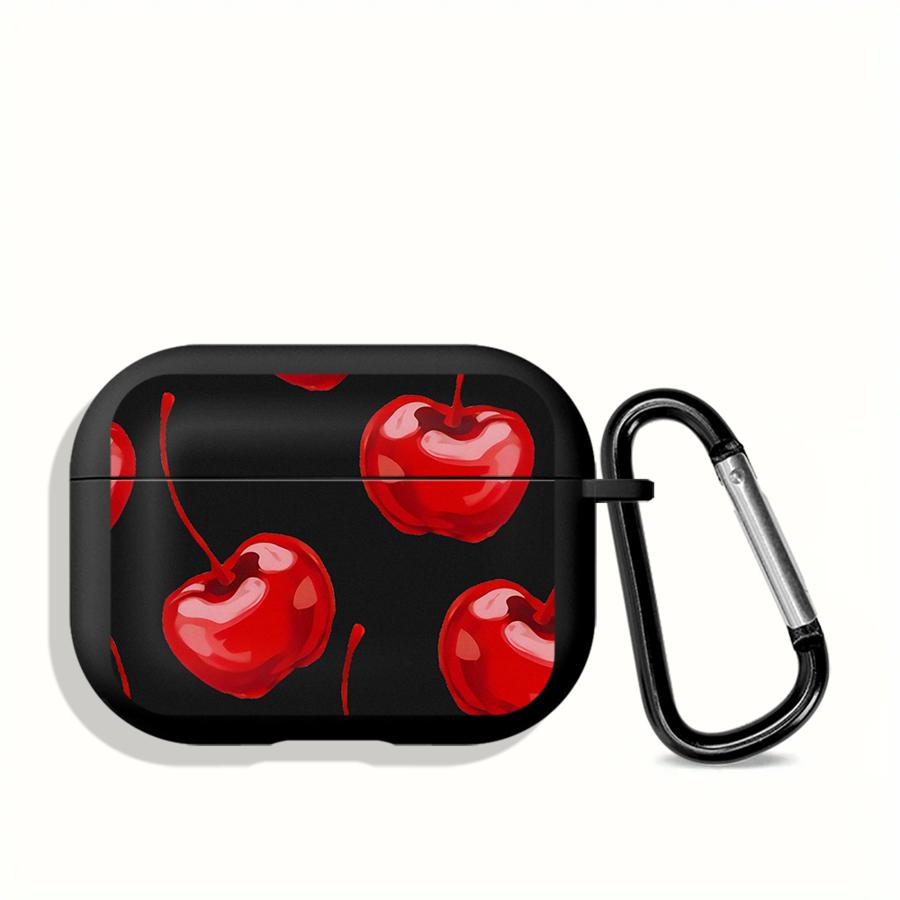 Red Cherry Case For Airpods 4 2 1 Pro3 Pro2 3 Pro Earphone Cases Cover Airpods Pro