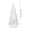 4Pcs Creative Christmas Tree LED Decoration Dazzling Colorful Lights for Desktop Festive Atmosphere Mini Christmas Tree