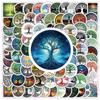 100 Cartoon Life Tree Children's Graffiti Stickers, Hand Drawn Luggage, Stationery Box Waterproof Stickers