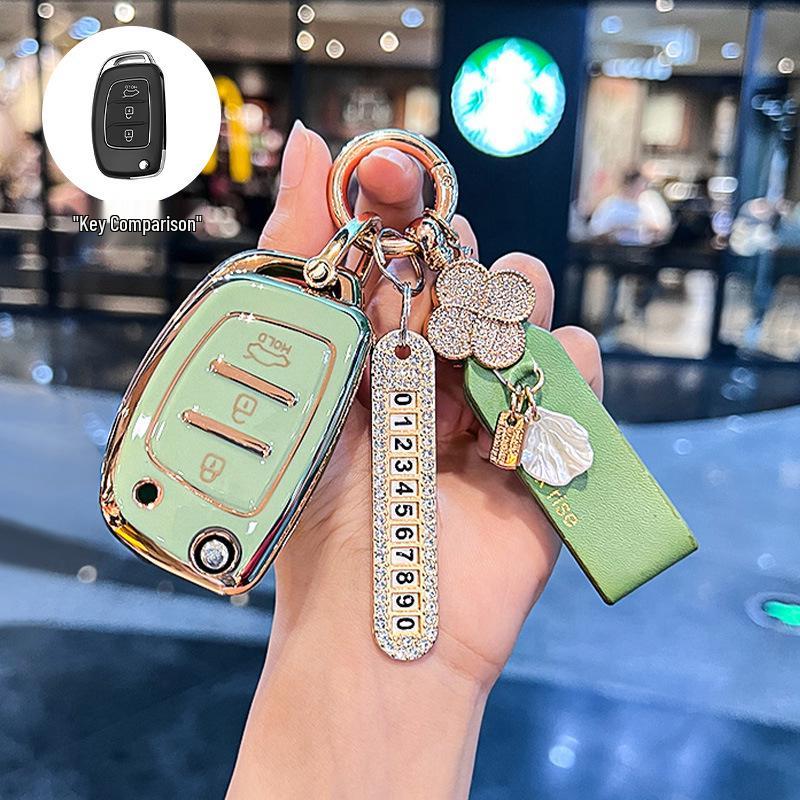 Beijing Hyundai Elantra, New Verna, Celesta Folding Key Cover for Women