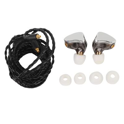 IEM Earphones Noise Cancelling HiFi Wired Gaming Earbuds with Detachable Cable for Musicians Singers Music Enthusiasts