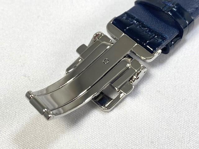 L0FT011J9 SEIKO Brightz 20mm Leather for and Other Via Strap, Crocodile, Navy, SAGA311/ 8B63-0AY0 Models. (Ships Nekoposu)