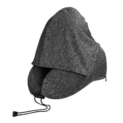 Travel Pillow With Hood Washable Hooded Memory Foam Home Supplies Neck Rest Pillow For Car Road Trip Airport Trips Picnic