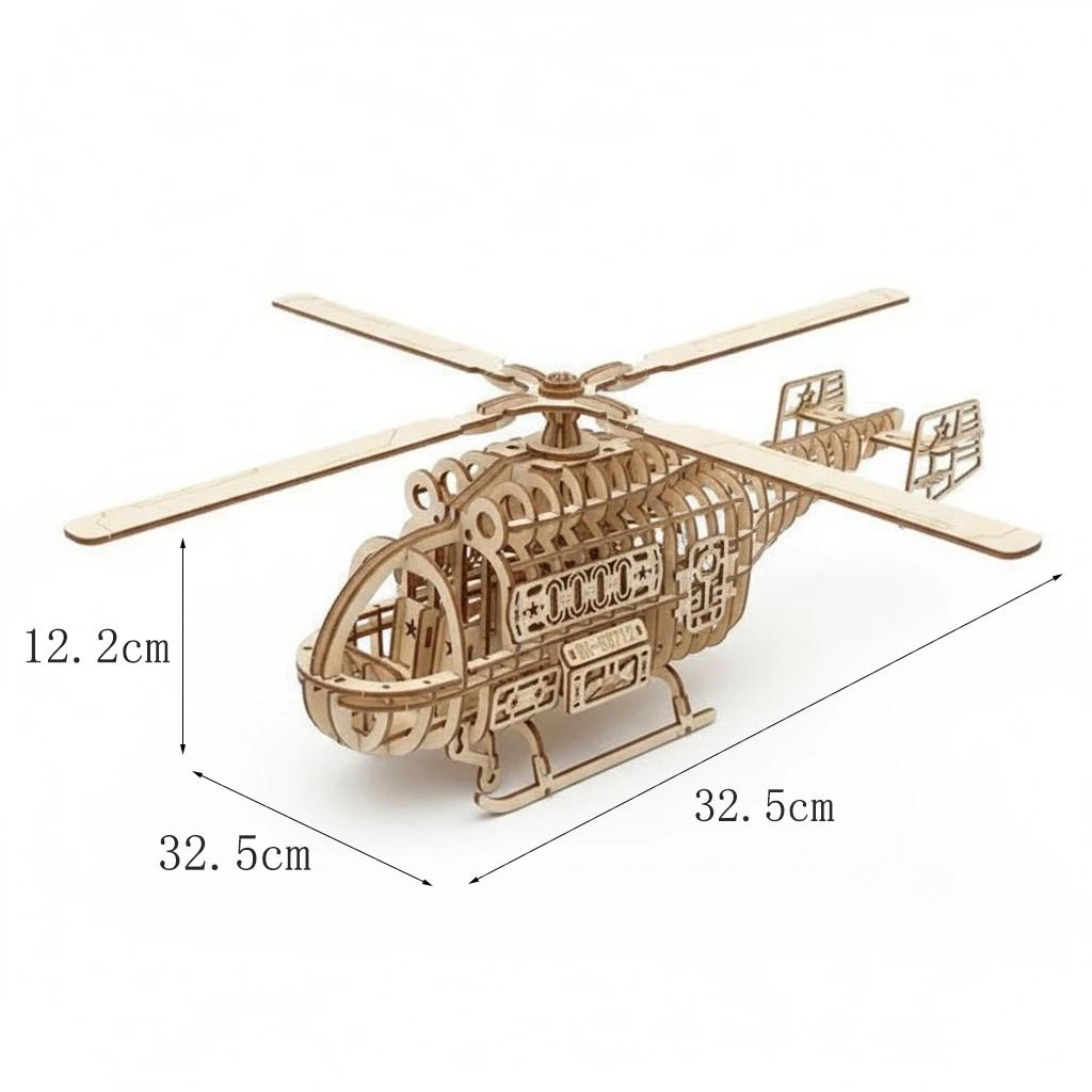 OUZEY 3D Puzzles Adults Creative Toys Surprises For Children Models Assembly Games Wooden Assembly Toy Hollow Model Airplane