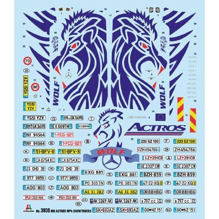 Maquette camion : Mercedes-Benz ACTROS MP4 Giga Space