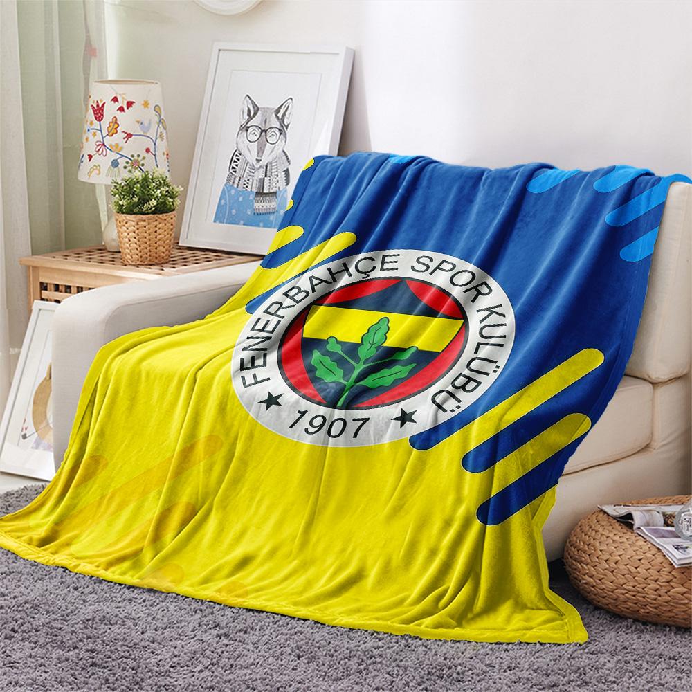 Fenerbahce2 Flannel Blanket, High quality Comfortable for All Seasons, Home Decor, Warmth and Comfort