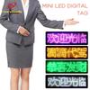 Fancyfamily Mini LED Digital Bluetooth APP Programmable Rechargeable Scrolling Name Message Tag Sign