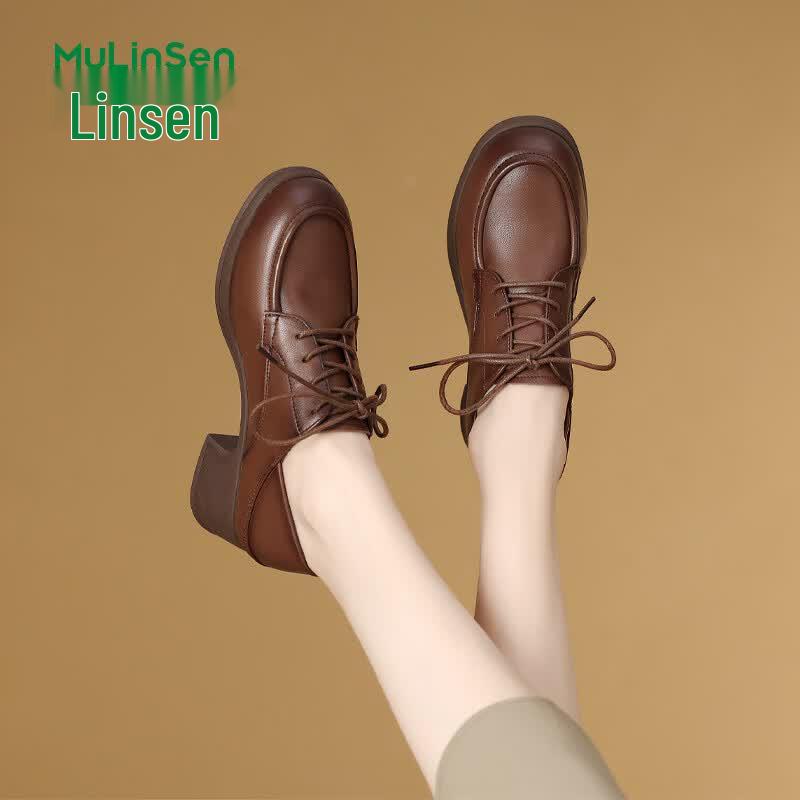 Mulin Sen Women s Commuter Lace-Up Loafers 36