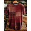 Men's T-Shirts Vintage Print Europe America Fashion Street Short Sleeve Tee Shirts Outdoor Casual Clothing T-shirt Women Tees Tops