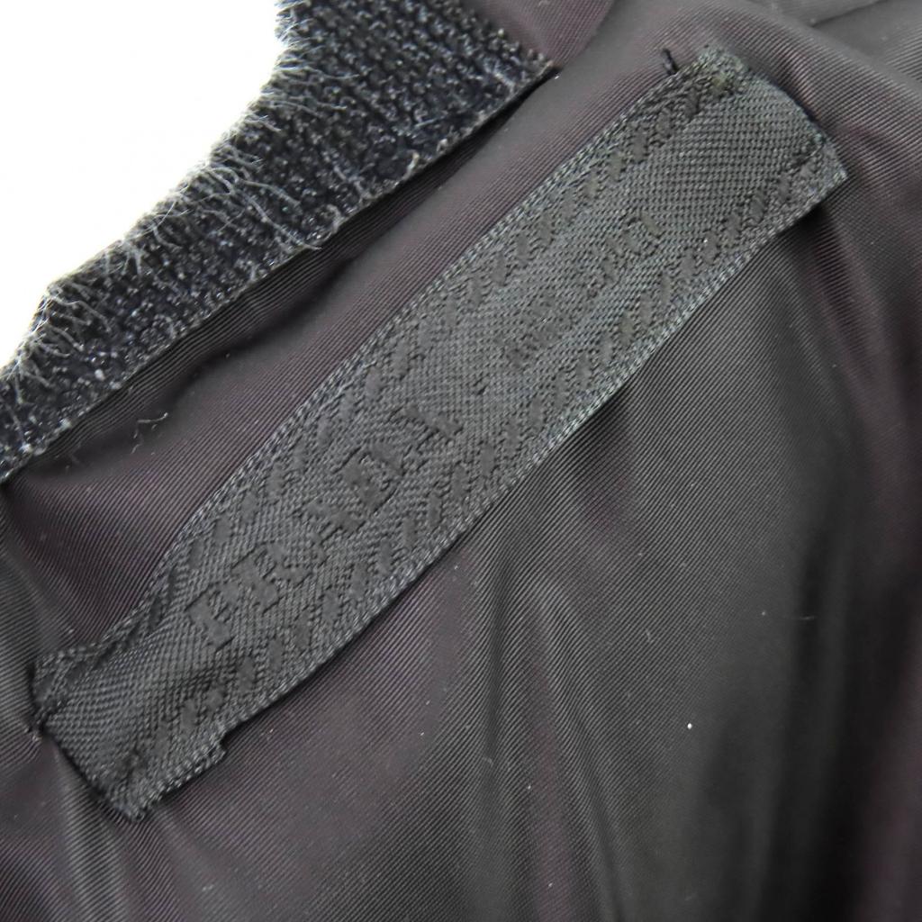 Excellent PRADA Scarf Triangle logo hooded RE-NYLON down jacket Red 2FS028 Used