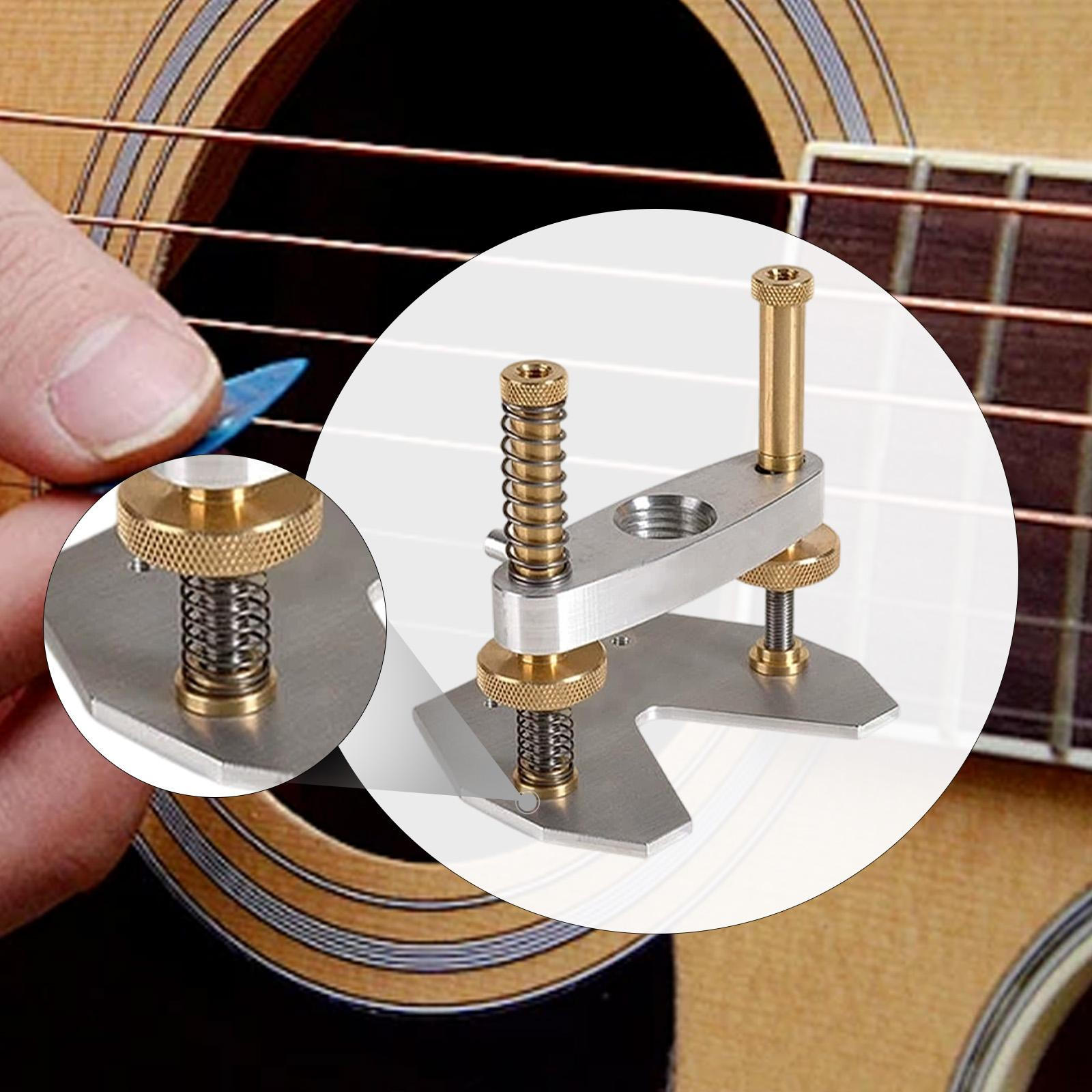 Guitar Sound Hole Base Luthier Tool Portable Adjustable Metal Repair Musical Instrument Part