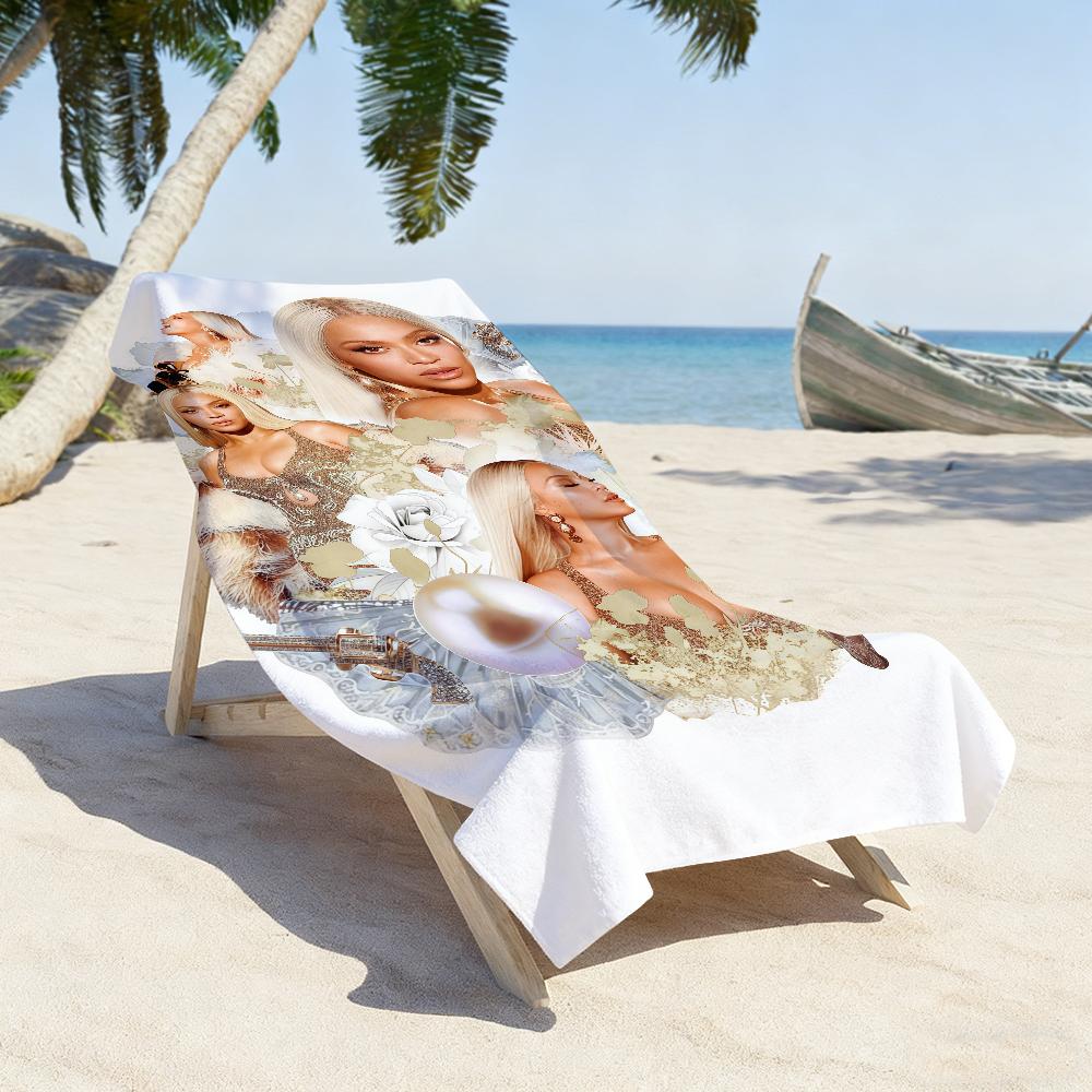 Singer B-Beyonce Cowboy Carter Towel Sports Quick Dry Travel Camping Gear Sandproof Soft Light Large Beach Towel