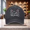 Cat Mom Baseball Cap Adjustable Cotton Washed Dad Hat Casual