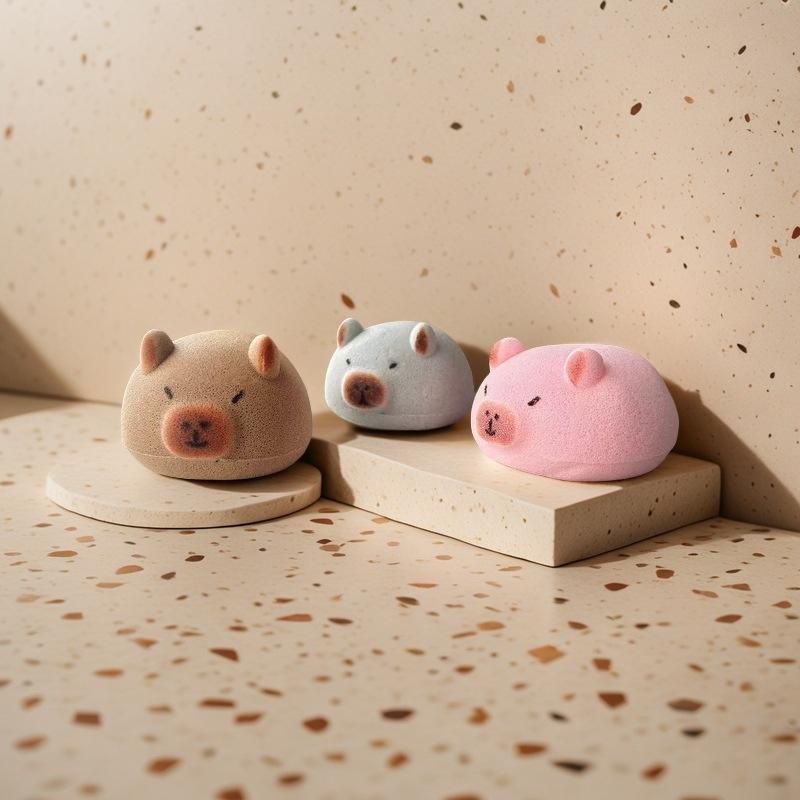 Cute Wash Blistering Capybara Bath Sponge Ball Capybara Exfoliation Sponge Household Baby Shower Brushes Bathroom Accessories