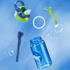 480ML Cartoon Kid Water Bottle With Straw BPA Free Child Drinking Kettle  Plastic Portable Transparent School Travel Cute Cup