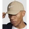 Nike Dry Fit Club Structure Swoosh Cap   Khaki White  Fb5625 247