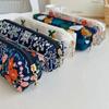 Floral Embroidered Pencil Case Flower Cloth Stationery Bag Korean Style Pen Bag  Stationery Holder