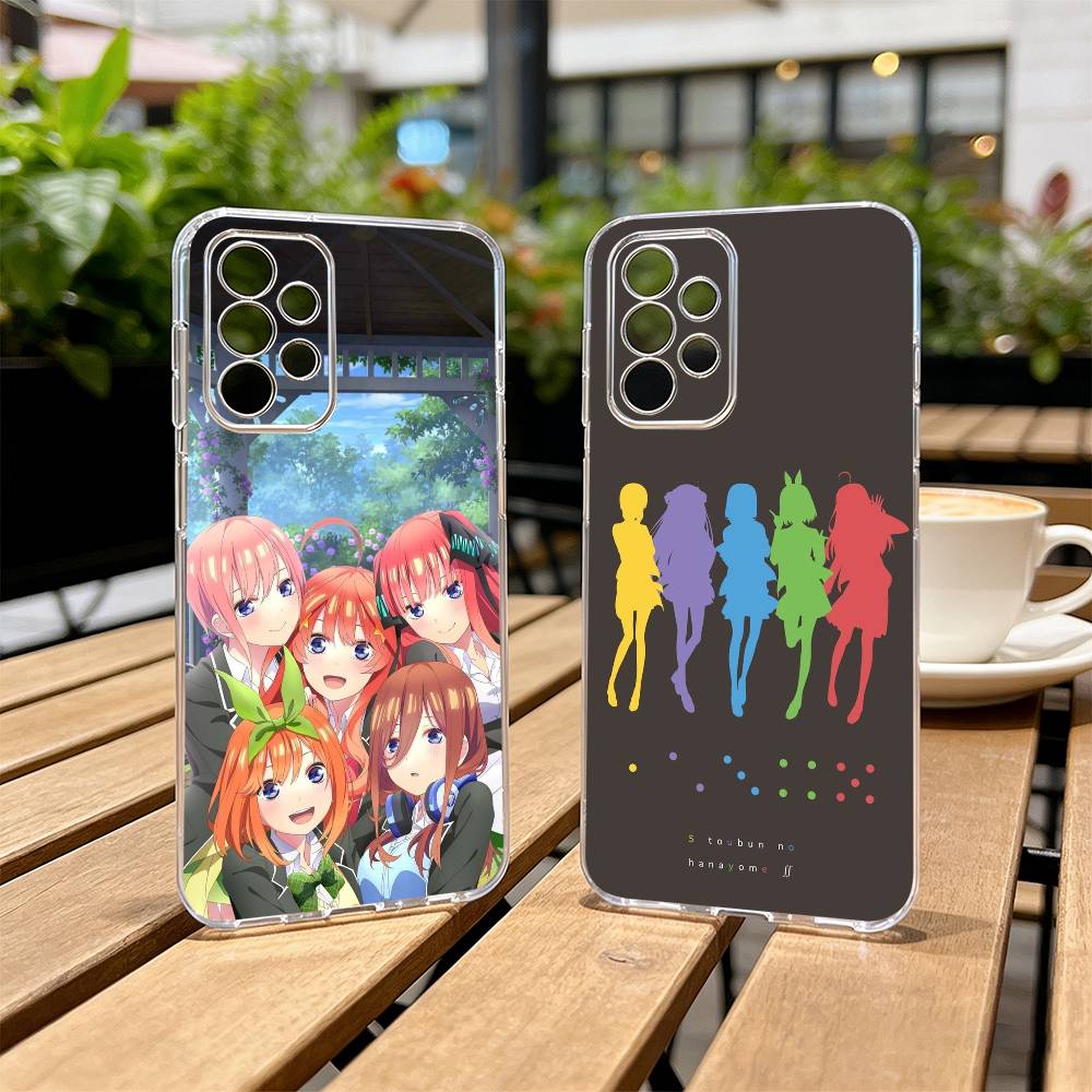 The Quintessential Quintuplets Phone Case Transparent Silicone Soft For Samsung S25,S24,S21,S22,S23,S30,Ultra,S20,Plus,Fe