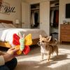 Soft Butterfly Dog Toy Pet Shape with Sound-Producing Plush Bite-Resistant Massages Gums Cleans Tartar Gum Massaging