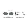 Prada Hohlrahmen Metall Quadrat Sonnenbrille Herren Sonnenbrille Schwarz PRA51S1AB5Z1