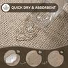 Pack of 2 AntiSlip Bathroom Mat for Shower Diatomite Super Absorbent Quick Drying Bath Mat Shower Room Door Mat for Home