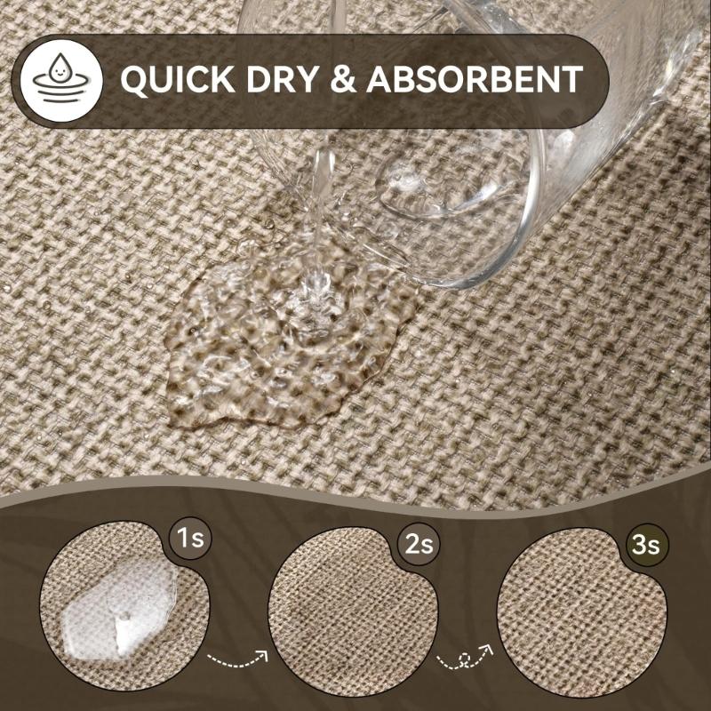 Pack of 2 AntiSlip Bathroom Mat for Shower Diatomite Super Absorbent Quick Drying Bath Mat Shower Room Door Mat for Home