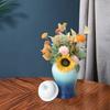 Porcelain Temple Ginger Jar Ceramic Flower Vase Home Accent Piece Tea Storage Plants Holder