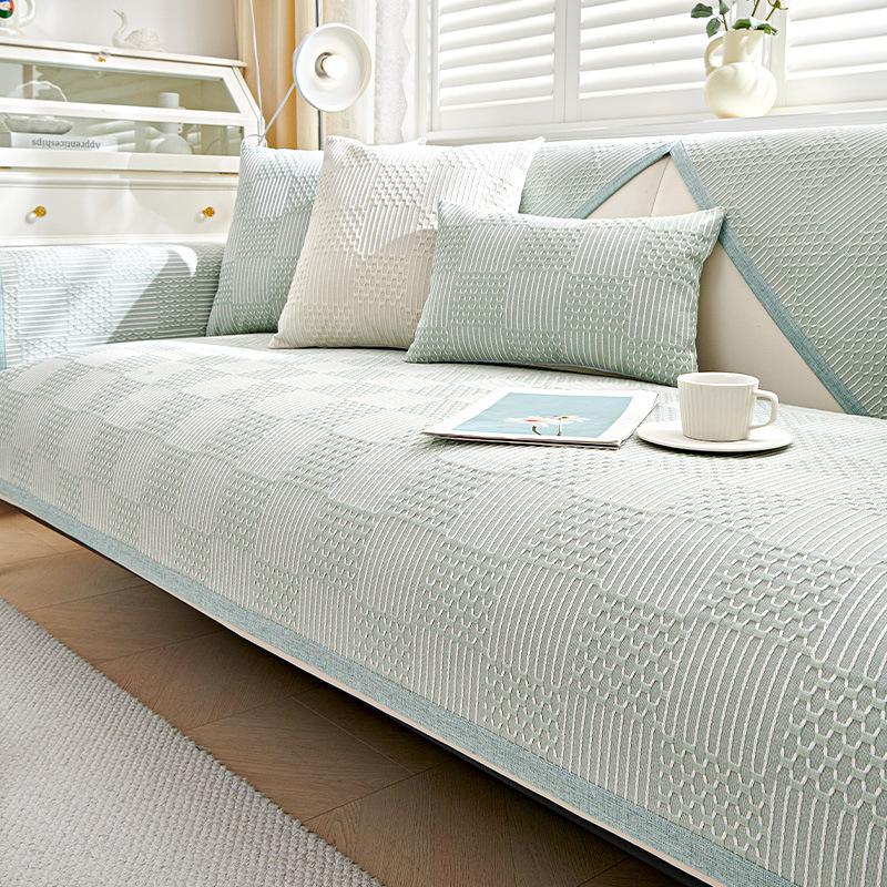 

Cotton Linen Sofa Cushion Cover Universal Four Seasons Non Slip Light Luxury High Sense Simple Sofa Protector 70*70cm