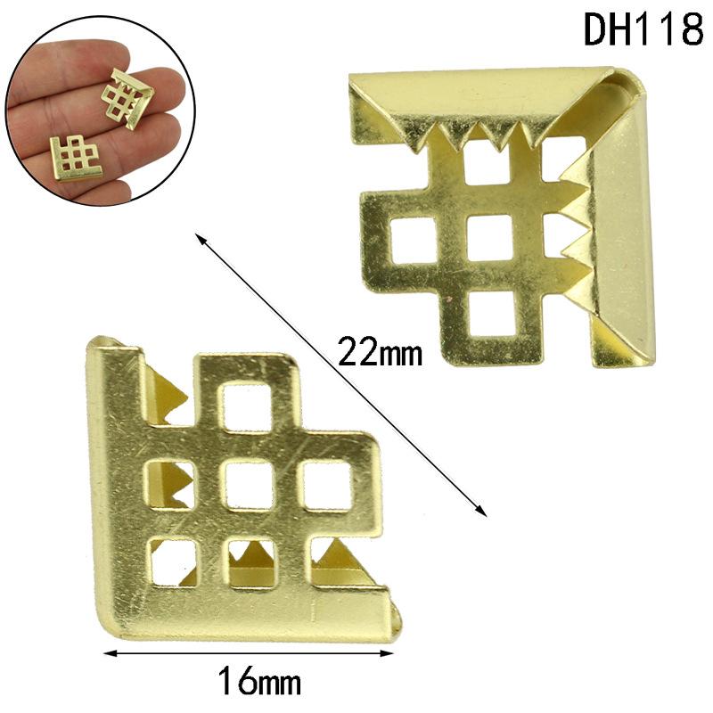 50 Pieces Book Protector Metal  Photo Album Corner Protectors Decoration for Crafting Scrapbooking Angle Cover Menus Notebook