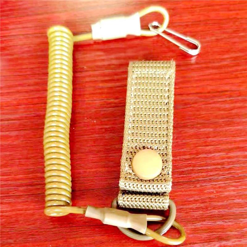 Premium Elastic Anti-Lost Lanyard - Spring Safety Strap For Keys, Flashlights And Hunting Gear