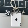 Pokerkarte Würfel Schlüsselanhänger Nischen-Design Trendiges Hängezubehör Spielstil Schlüsselanhänger Schmuck Mädchen Tasche Y2K Handtasche Anhänger