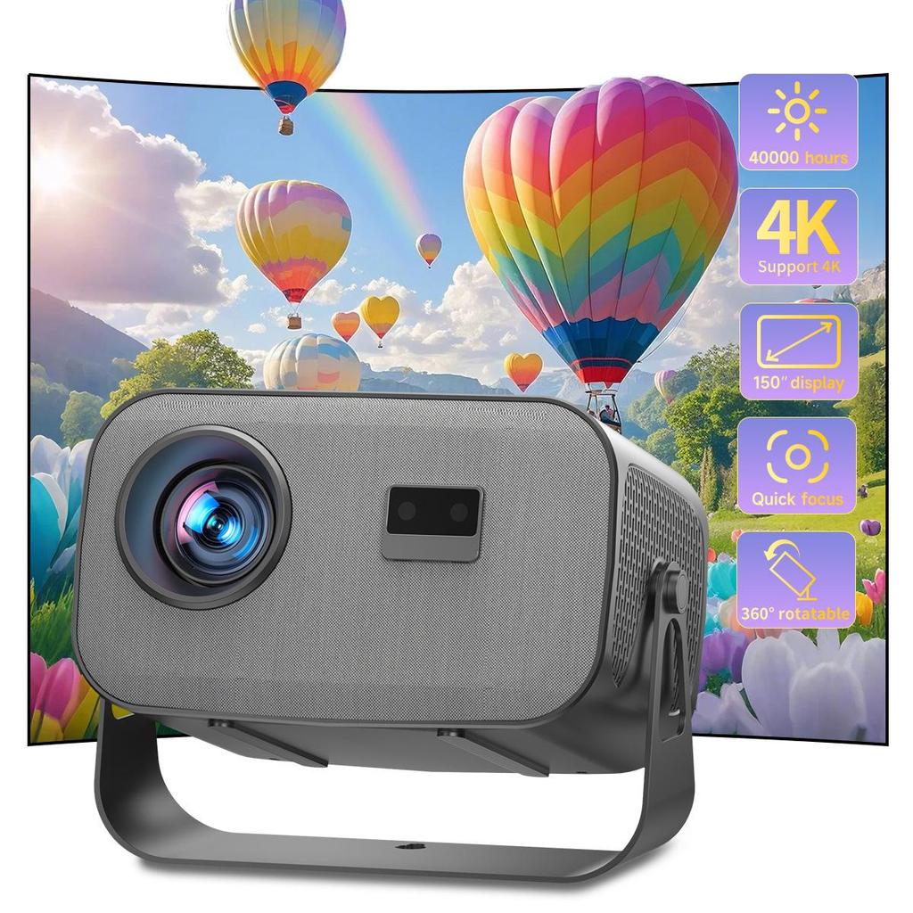 A10 Ultra HD International Projector for Bedroom, Office, or Dormitory.